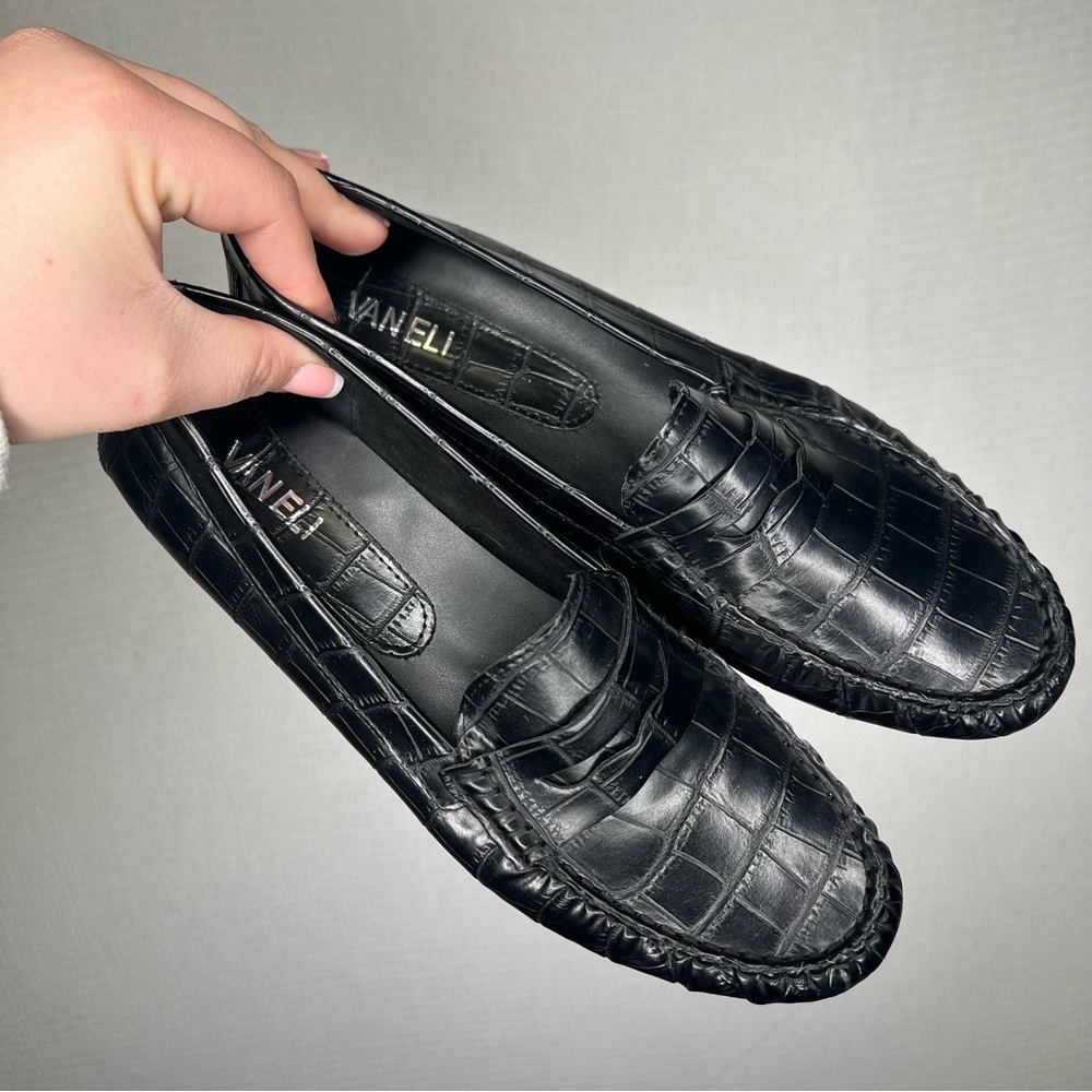 Vaneli Alika | Black Woman’s Slip On‎ Loafers 9.5 Shoe